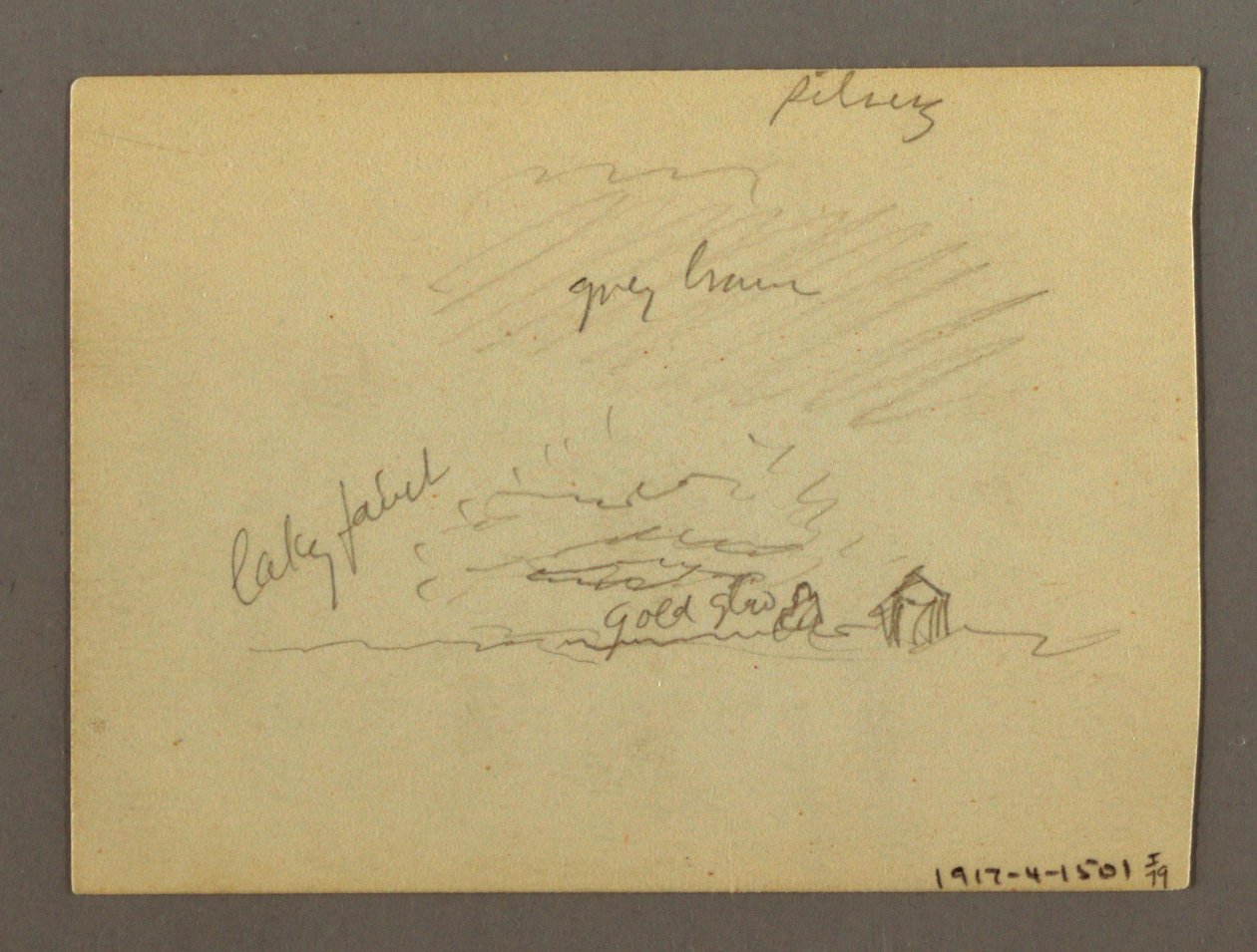 Cloud Study Over Buildings, Possibly 1868-69 by Frederic Edwin Church