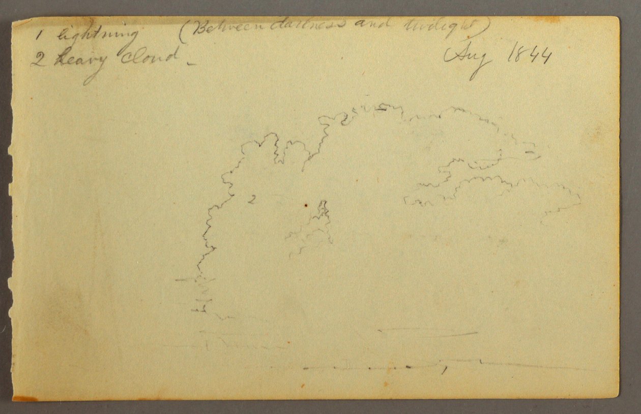 Cloud Study, 1844 by Frederic Edwin Church