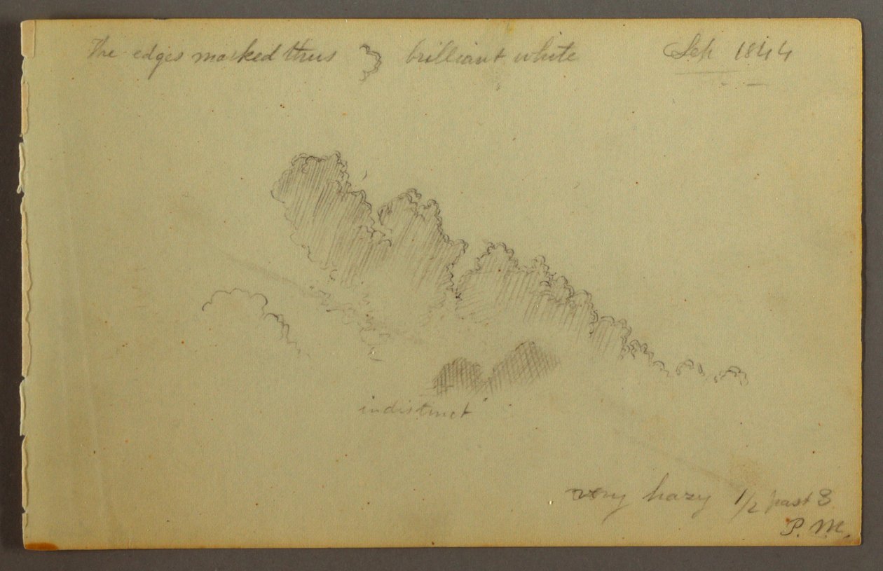 Cloud Study, 1844 by Frederic Edwin Church