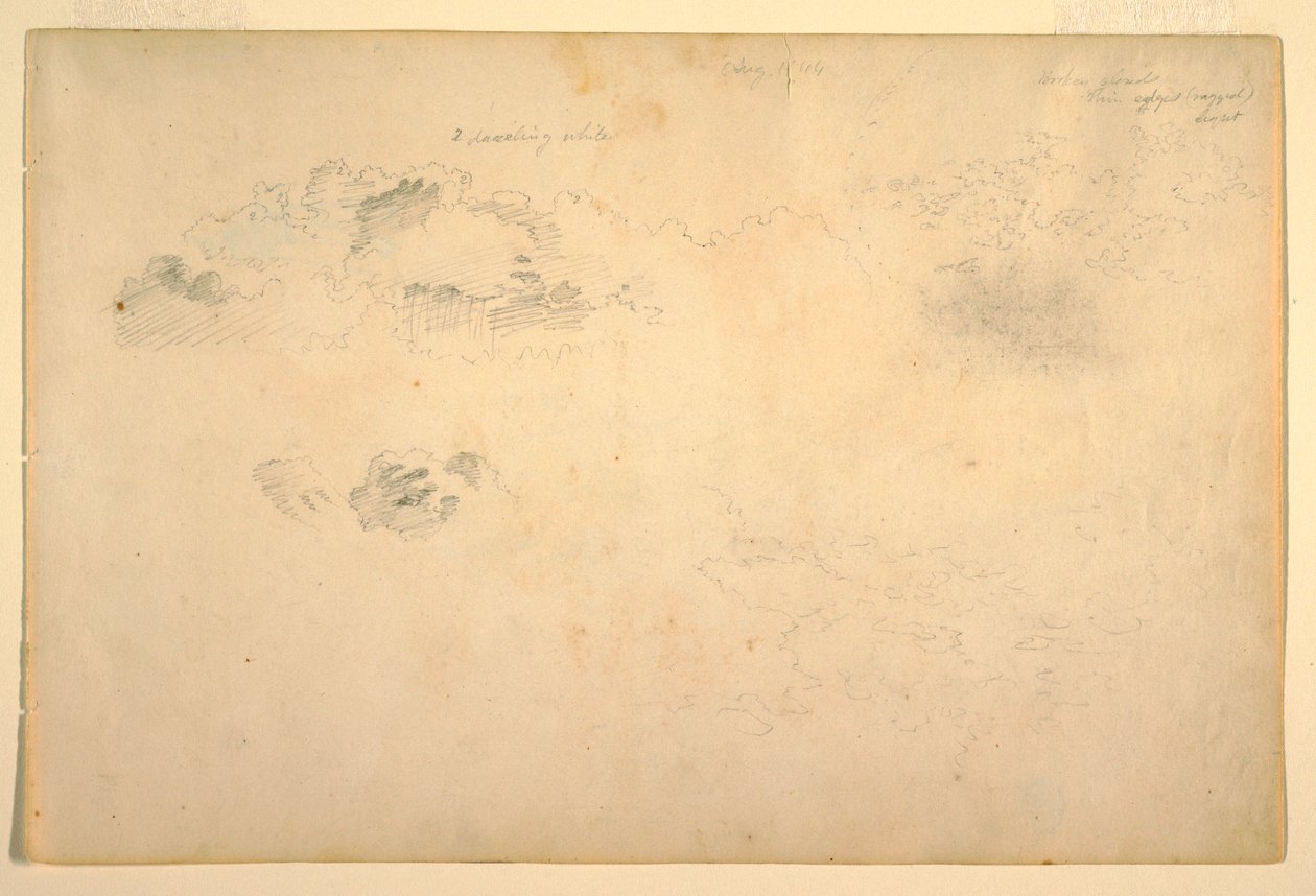 Drawing, Clouds, 1844 by Frederic Edwin Church