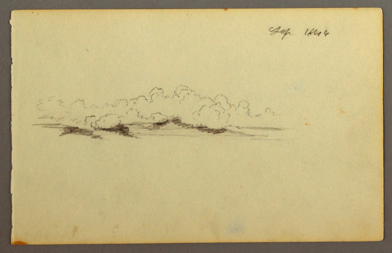 Drawing, Clouds, 1844 by Frederic Edwin Church