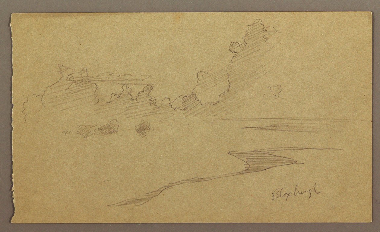 Clouds and Shore, "Bloxburgh" by Frederic Edwin Church