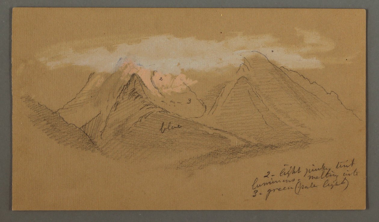 Clouds over Mountain Peaks, possibly 1868 by Frederic Edwin Church