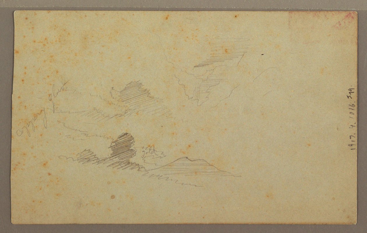 Cloudy Sky over Valley, July 1863 by Frederic Edwin Church