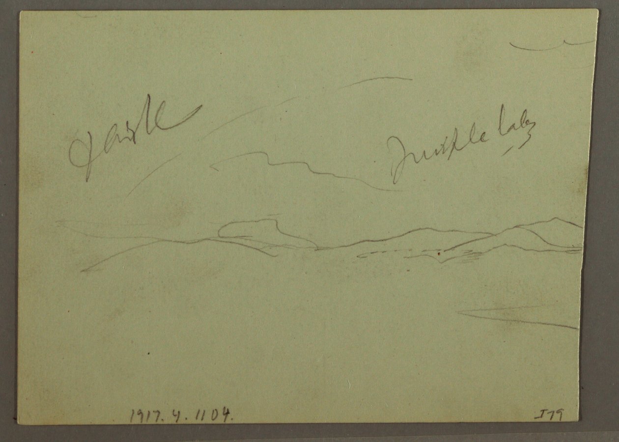Cloudy Sky, Hillside by Frederic Edwin Church