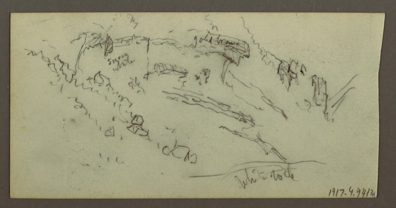 Figure Study, Mountain Range, Possibly 1868 by Frederic Edwin Church