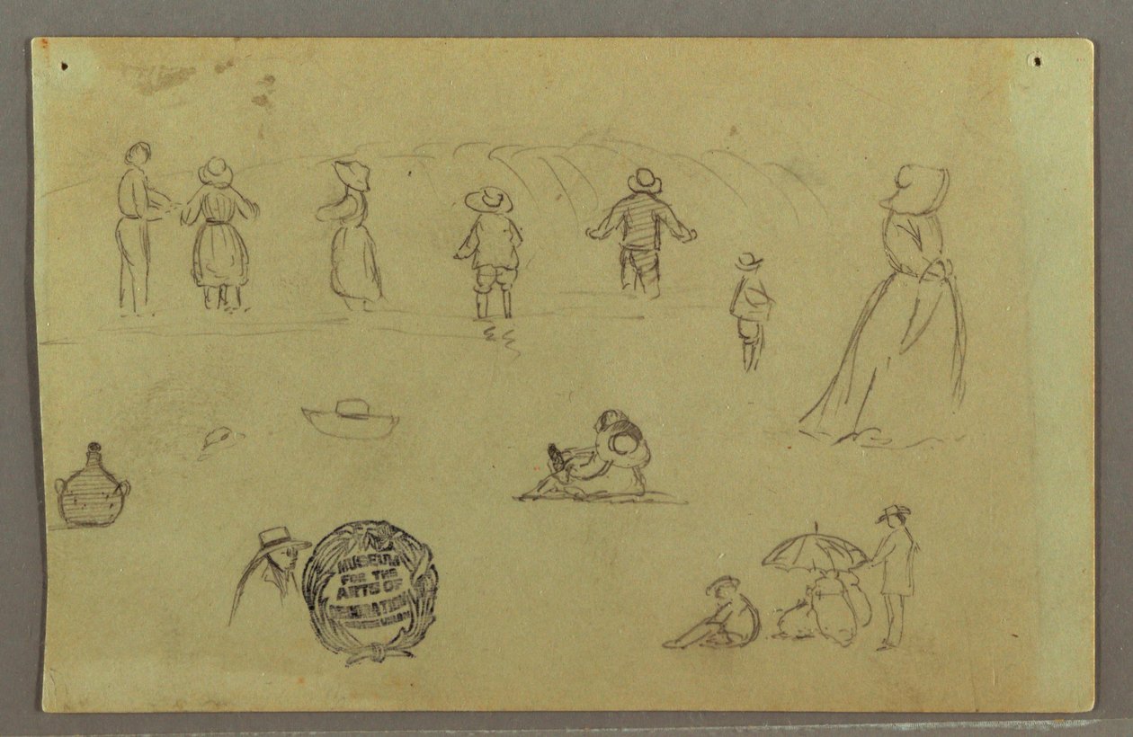 Figure Studies by the Surf, Possibly 1857-58 by Frederic Edwin Church