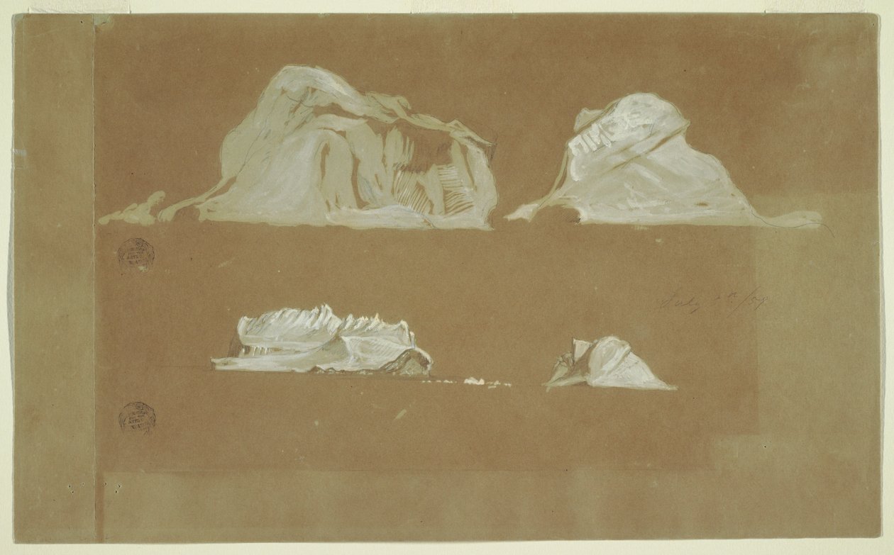 Floating Icebergs, July 5, 1859 by Frederic Edwin Church