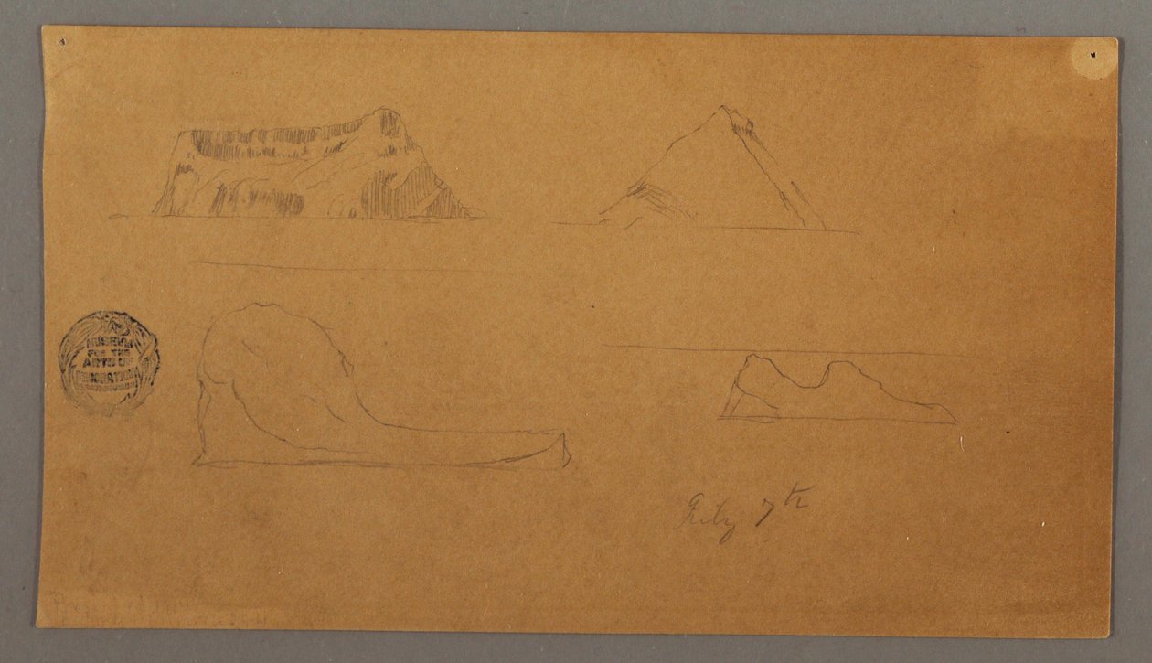 Floating Icebergs, July 7, 1859 by Frederic Edwin Church