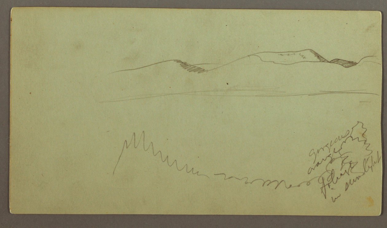 Hill Range Across a Plain, possibly 1868 by Frederic Edwin Church