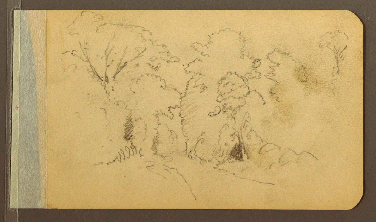 Hill and Mountain Ranges; Road in the Woods, 1889 by Frederic Edwin Church