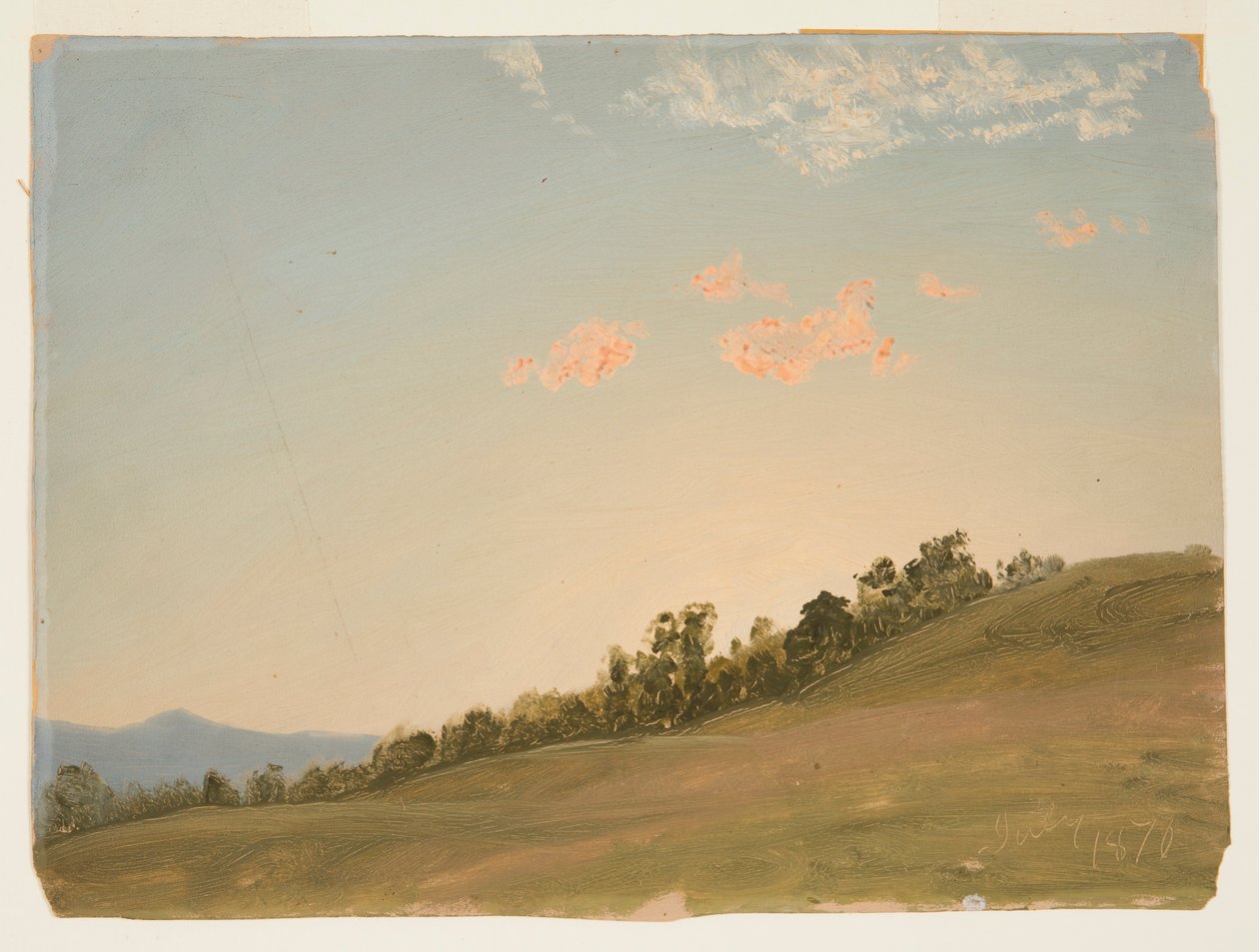 Hillside, Hudson, New York, July 1870 by Frederic Edwin Church