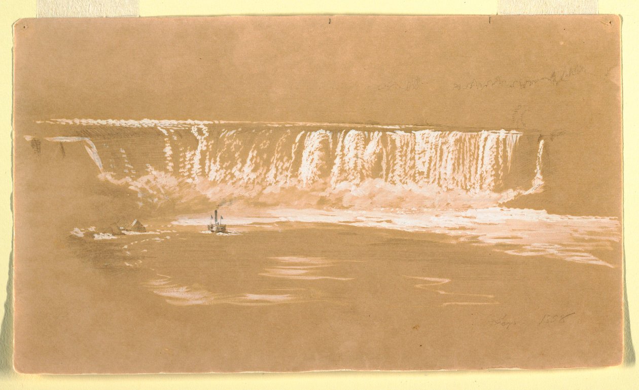 Horseshoe Fall from the North, Niagara, September 1858 by Frederic Edwin Church