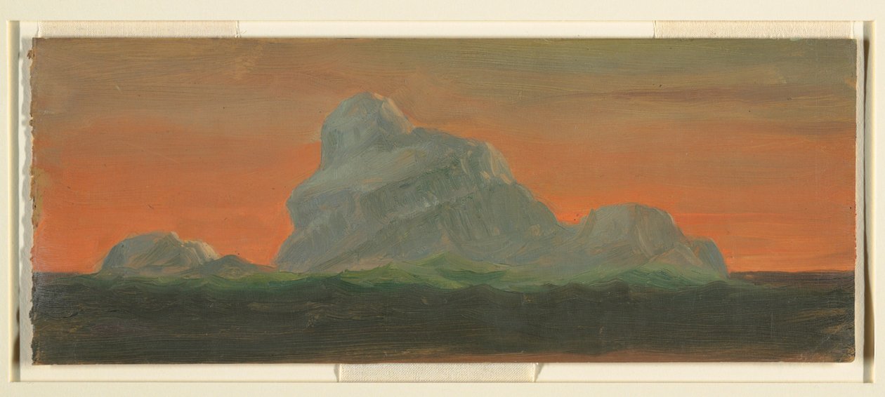 Iceberg Against Evening Sky, June 1859 by Frederic Edwin Church