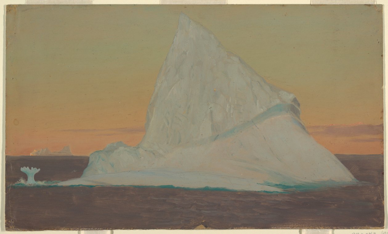 Iceberg and Ice Flower, June or July 1859 by Frederic Edwin Church