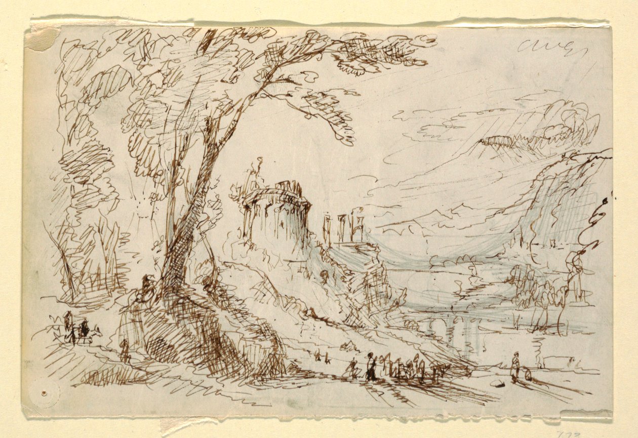 Imaginary Landscape with Classical Ruins, ca. 1845 by Frederic Edwin Church