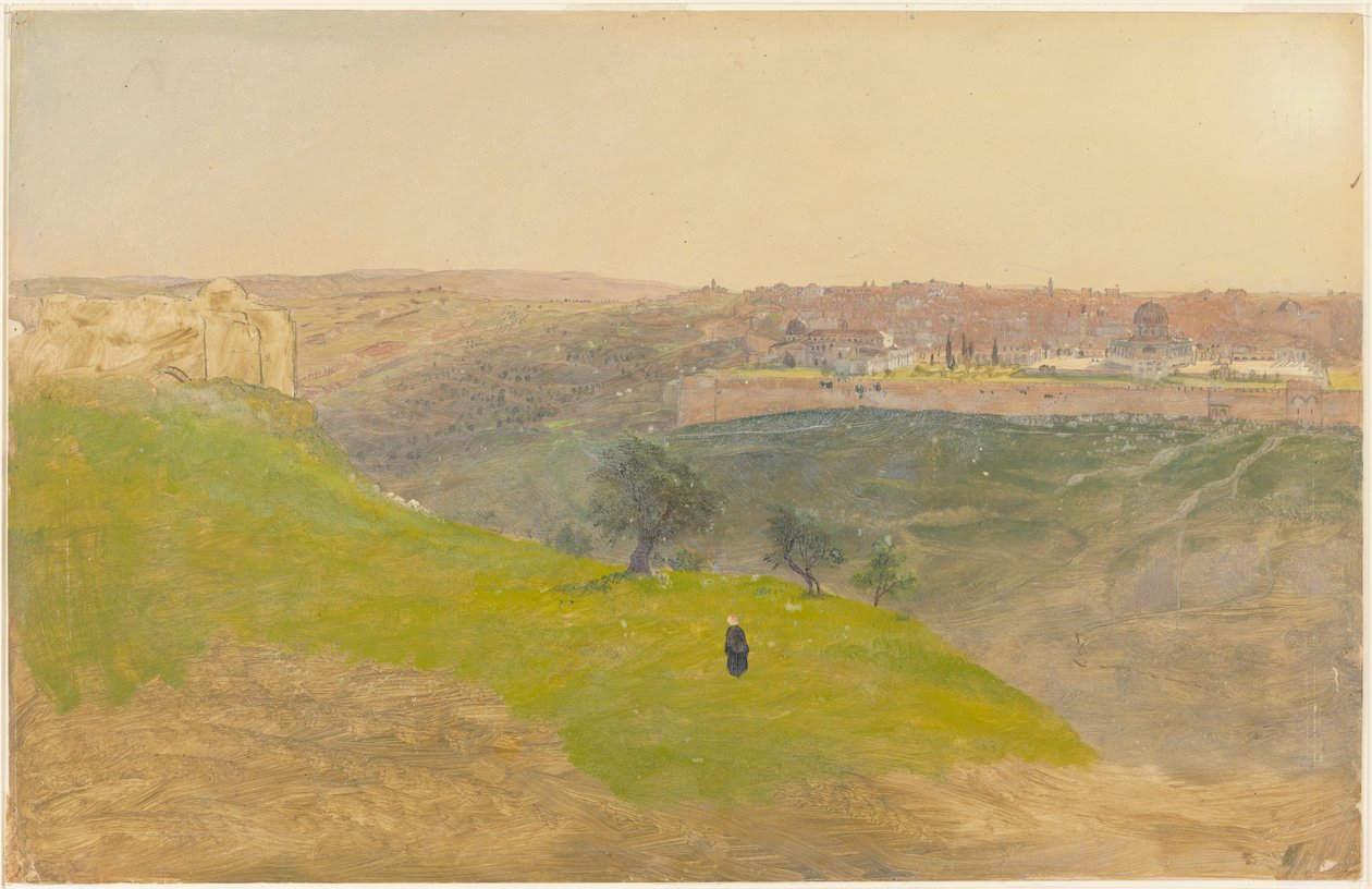 Jerusalem from the Mount of Olives, March 1868 by Frederic Edwin Church