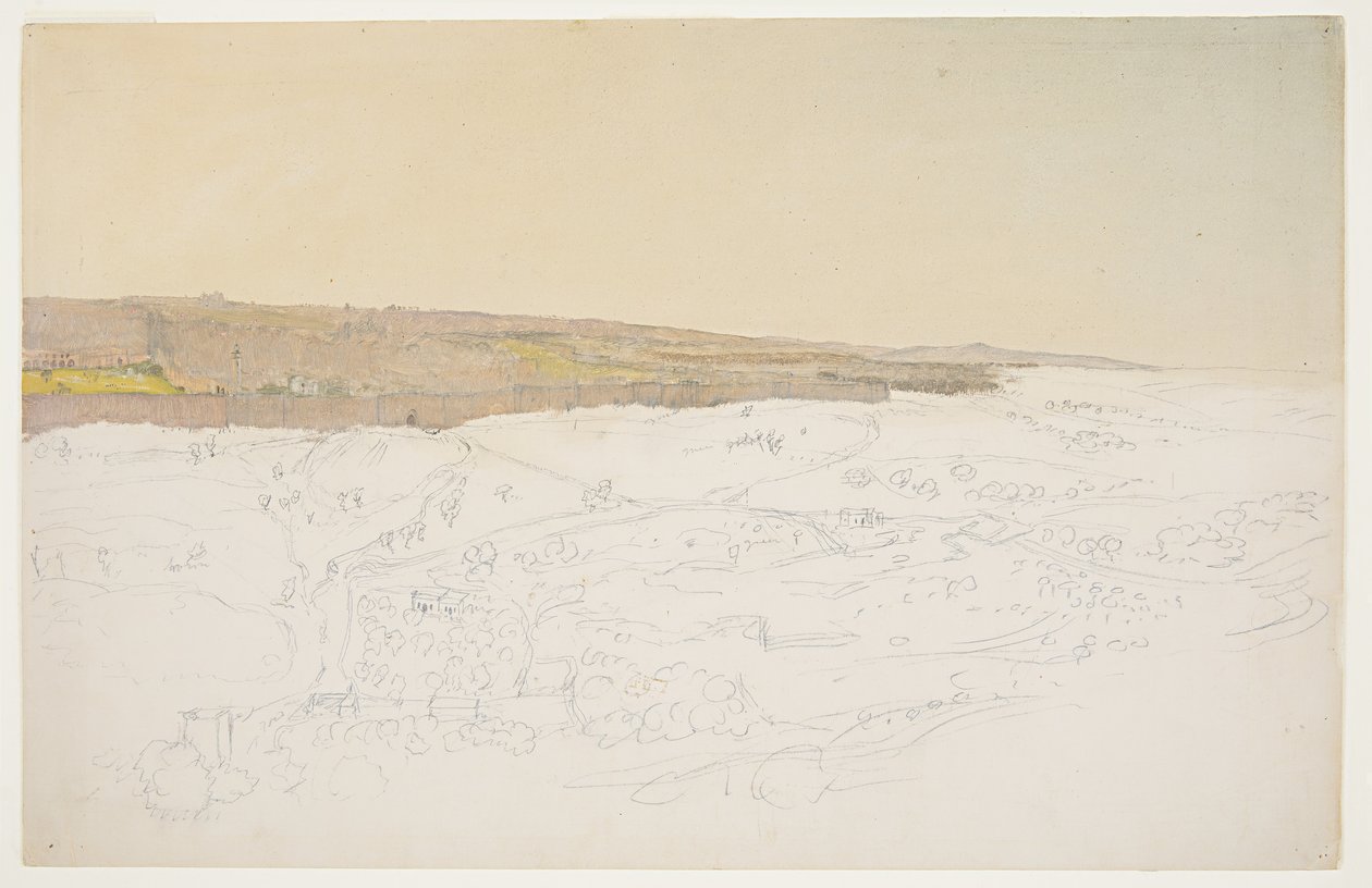 Jerusalem, general view, April (?), 1868 by Frederic Edwin Church