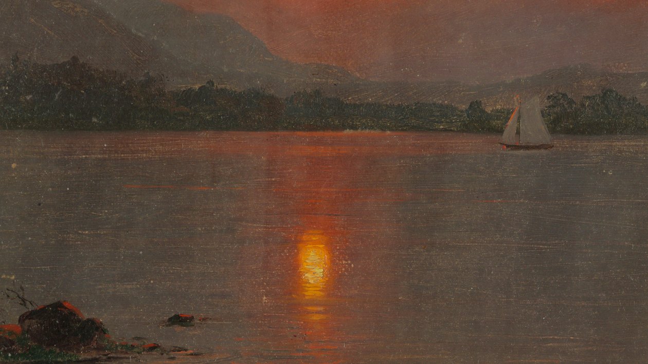 Lake Millinocket, Sunset, 1870–80 by Frederic Edwin Church