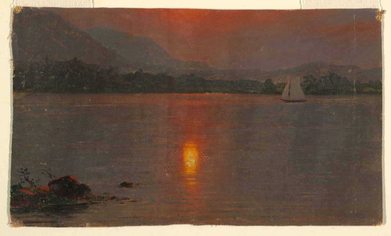 Lake Millinocket, Sunset, 1870–80 by Frederic Edwin Church