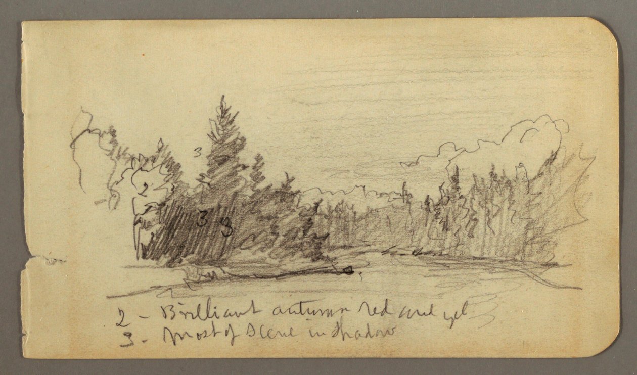 Lake Surrounded by Trees, Possibly 1878 by Frederic Edwin Church