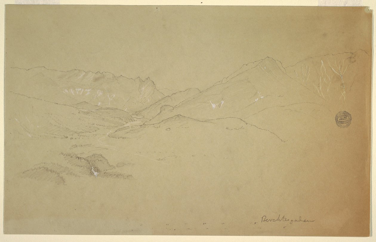 Landscape Near Berchtesgaden, June–July 1868 by Frederic Edwin Church