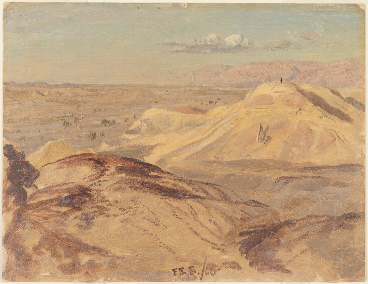 Landscape Near Petra, February 1868 by Frederic Edwin Church