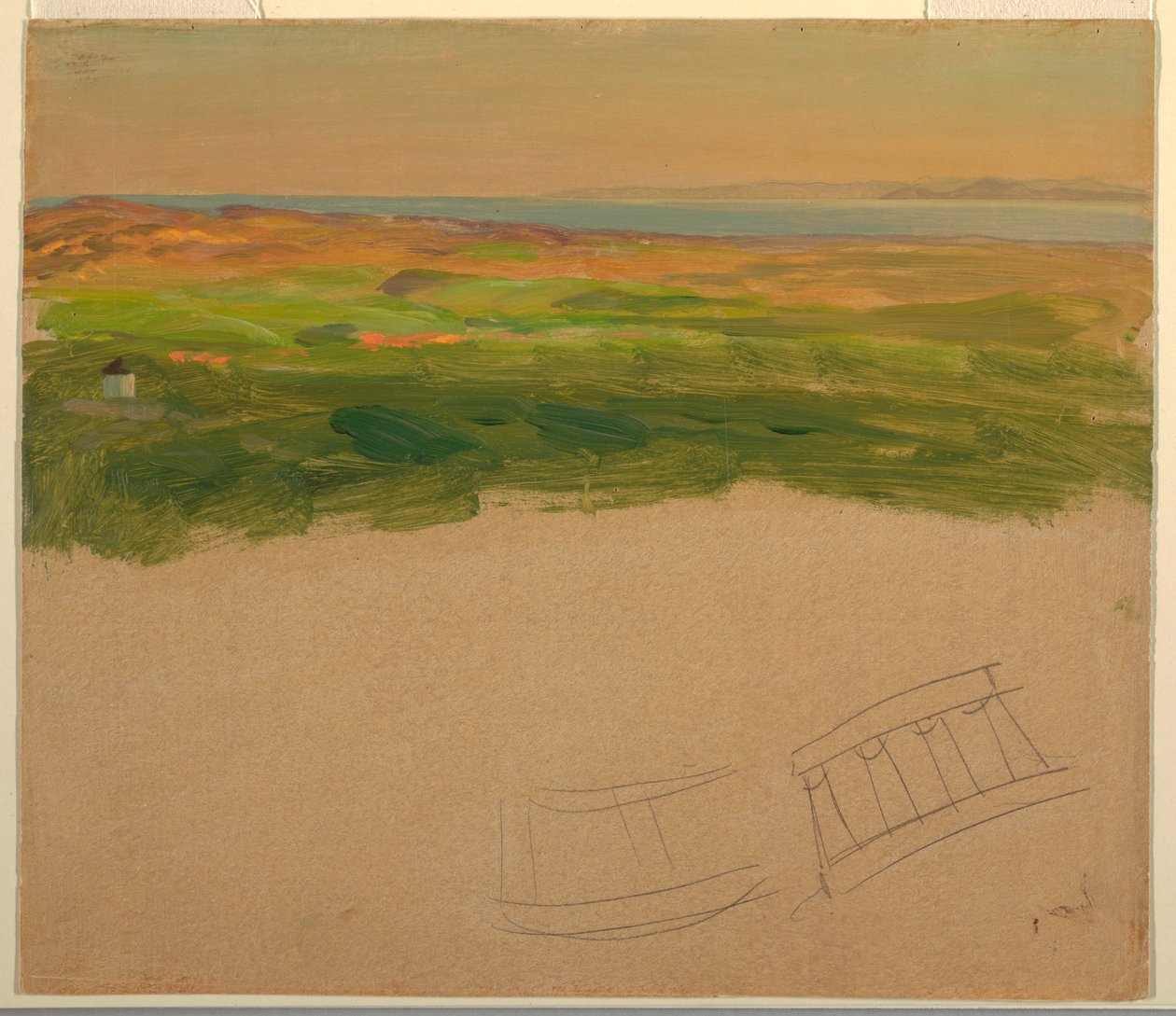 Landscape, near Syria or Greece, 1868–69 by Frederic Edwin Church