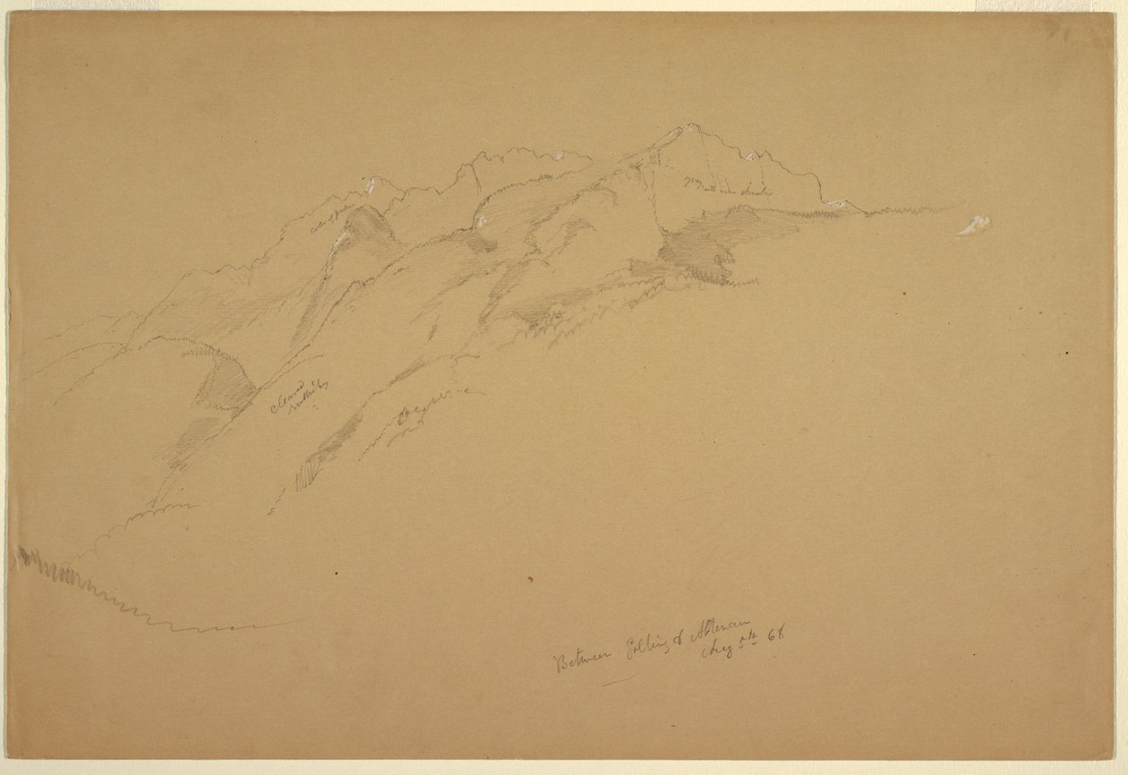 Landscapes between Golling and Abtenau, August 5, 1868 by Frederic Edwin Church