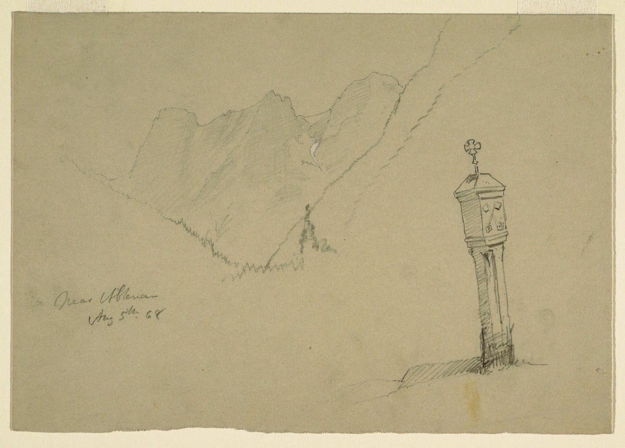 Landscapes between Golling and Abtenau, August 5, 1868 by Frederic Edwin Church