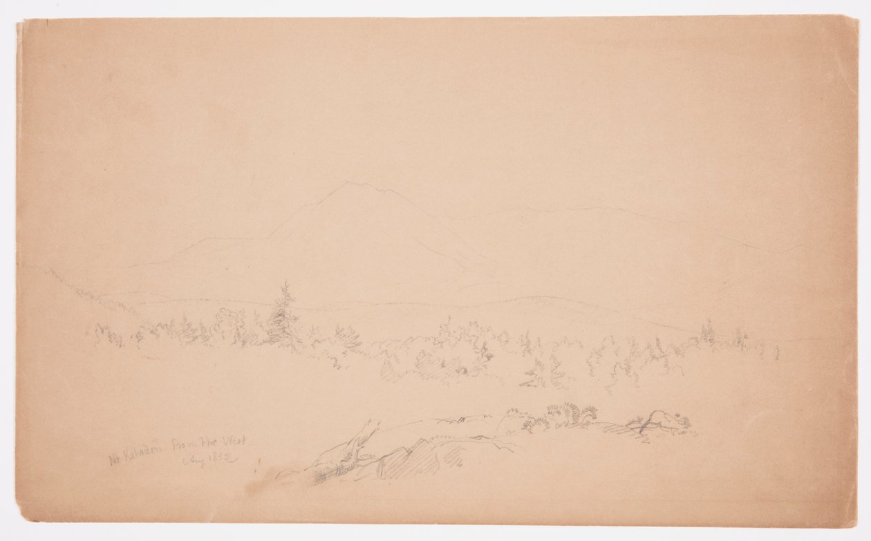 Mount Katahdin from the West, August 1852 by Frederic Edwin Church