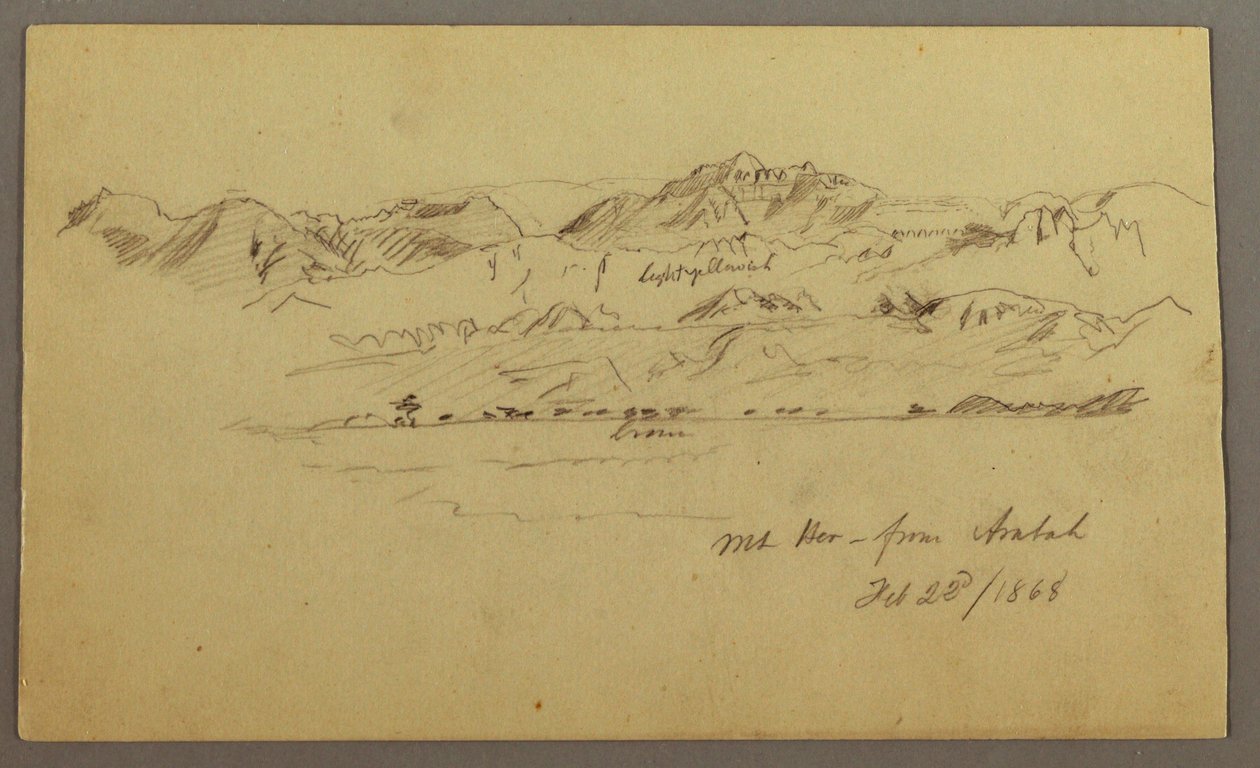 Mountain Peaks, February 22, 1868 by Frederic Edwin Church
