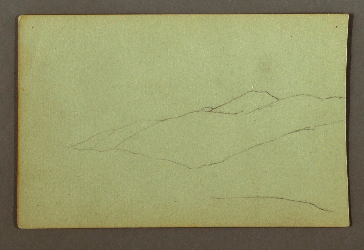 Mountain Ridge, possibly 1856 by Frederic Edwin Church