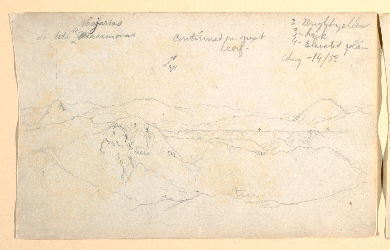 Mountain landscape, Colombia, August 14, 1853 by Frederic Edwin Church