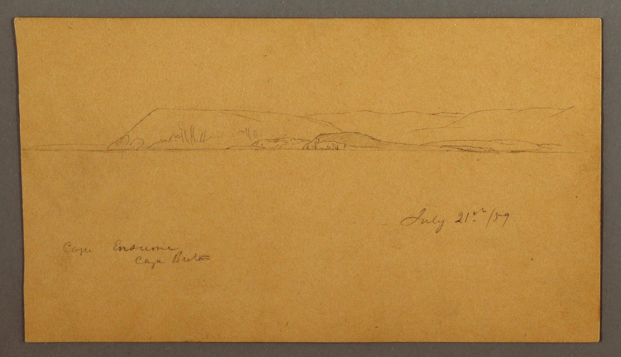 Mountainous coast, July 21, 1859 by Frederic Edwin Church