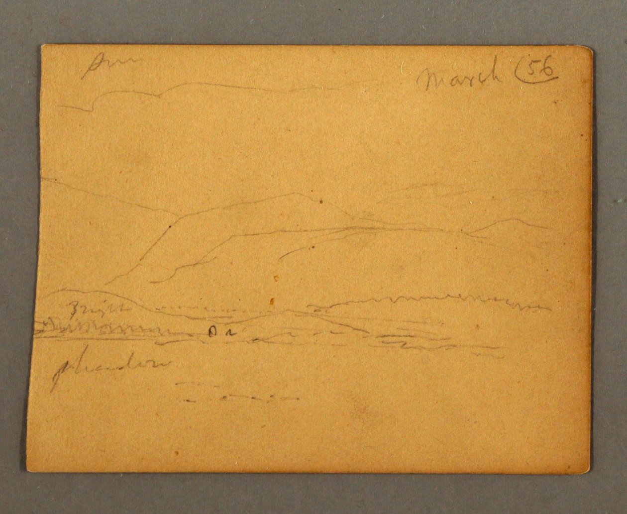 Mountains, March 1856 by Frederic Edwin Church