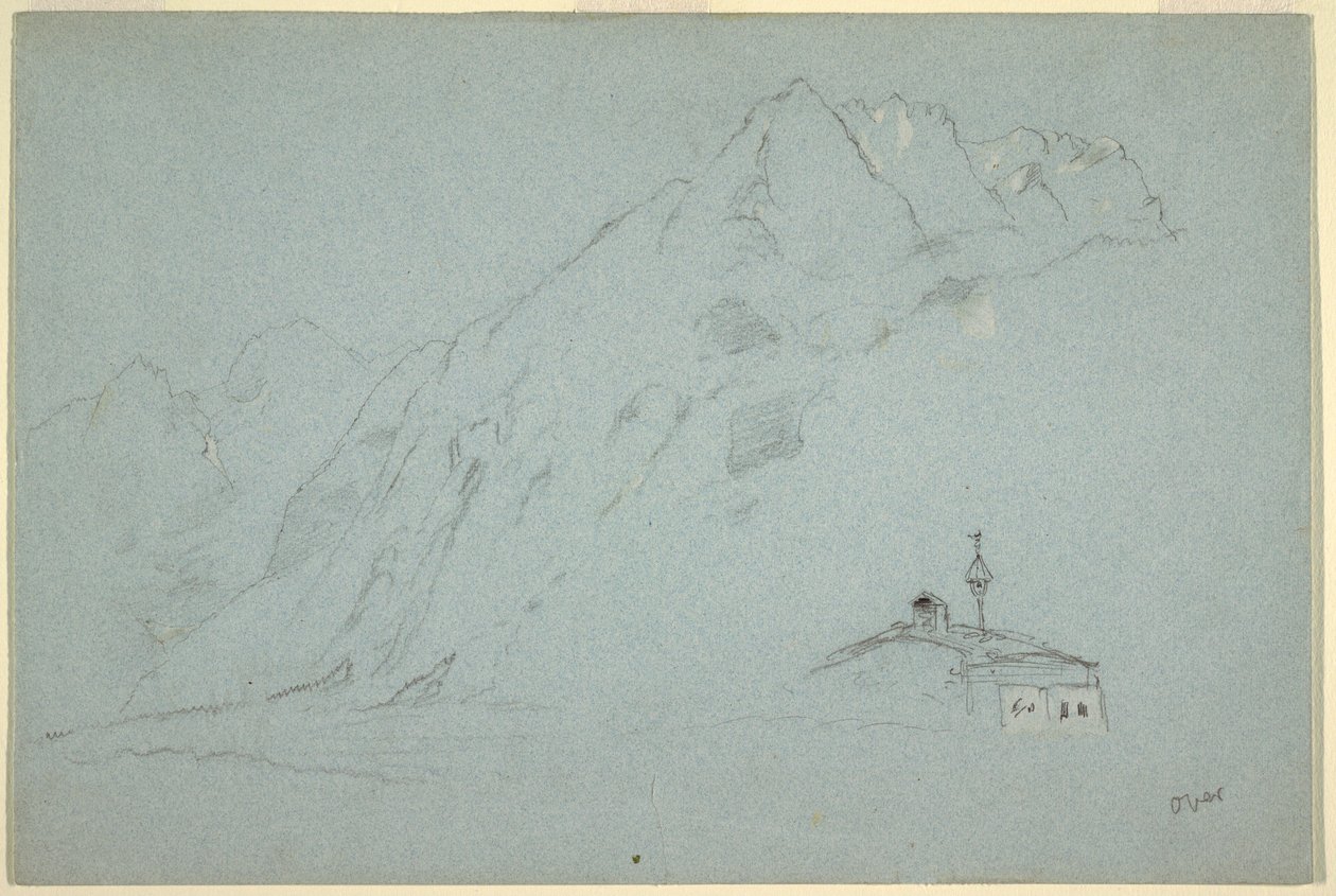 Mountains near Abtenau, Salzkammergut, August 5, 1868 by Frederic Edwin Church