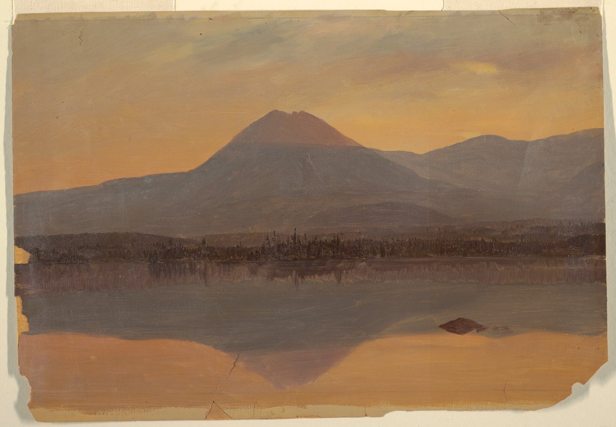 Mt. Katahdin from Lake Katahdin, 1860–70 by Frederic Edwin Church