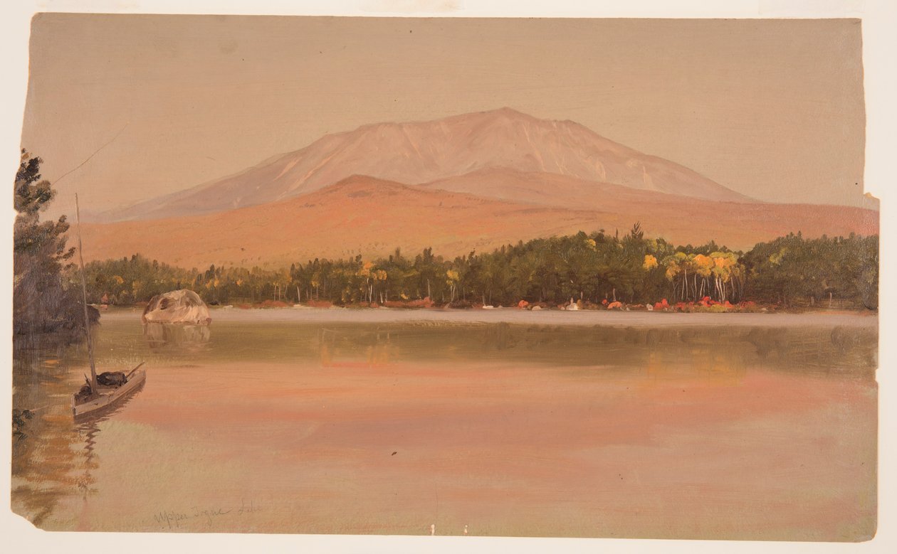 Mt. Katahdin from Togue Pond, 1875-80 by Frederic Edwin Church