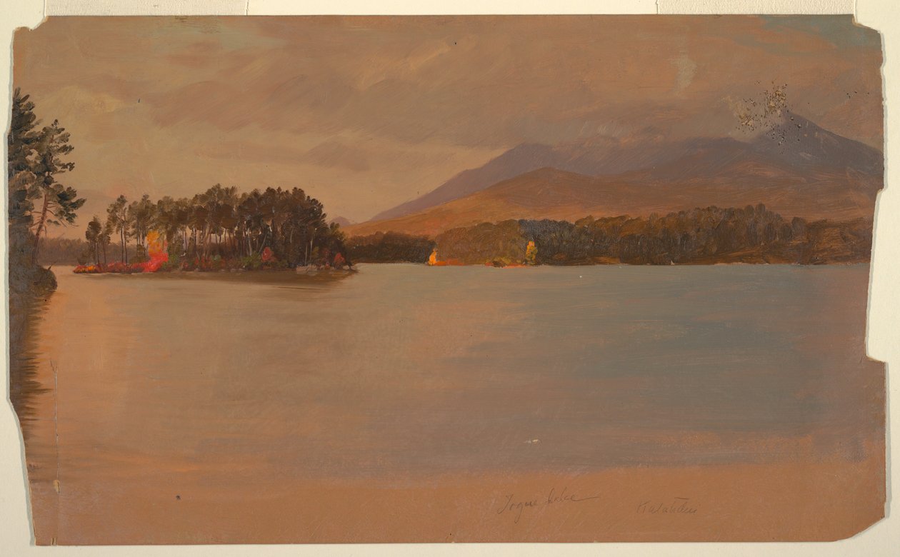 Mt. Katahdin from Togue Pond, 1878 by Frederic Edwin Church