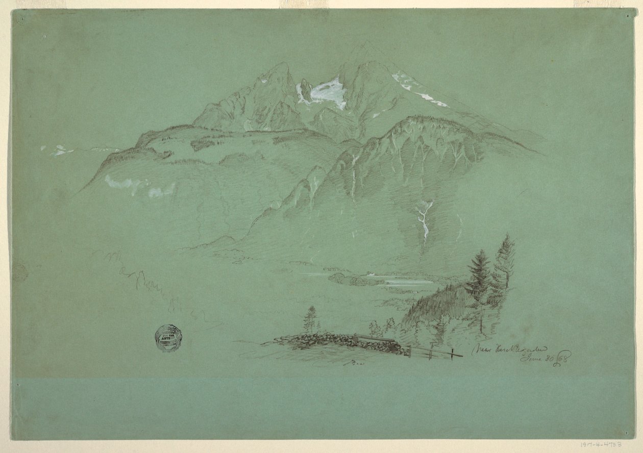 Near Berchtesgaden, Bavaria, June 30, 1868 by Frederic Edwin Church