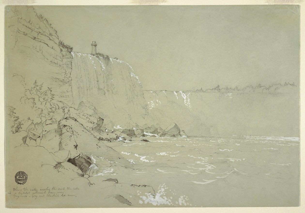 Niagara Falls with the Terrapin Tower, 1856 by Frederic Edwin Church