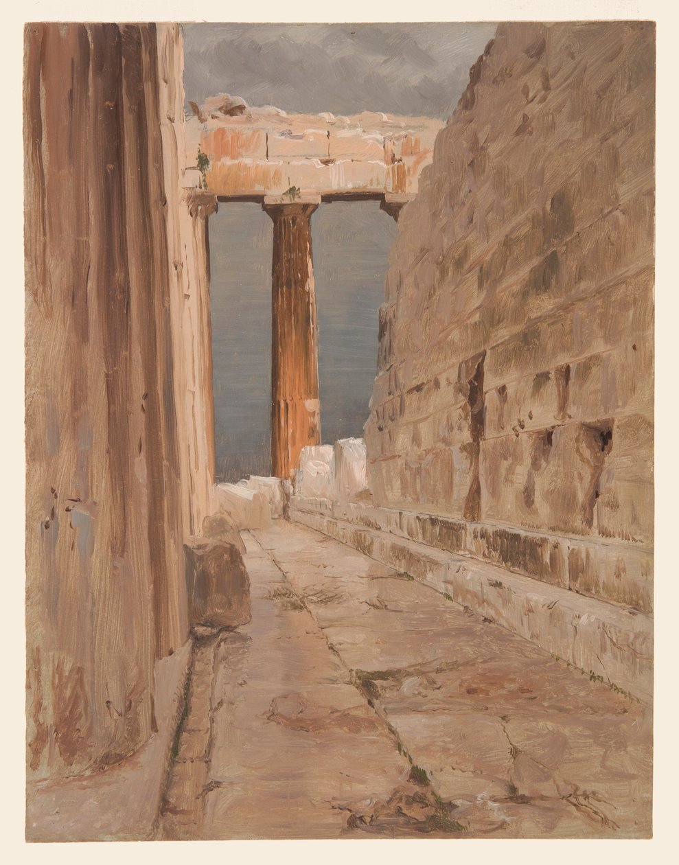 North Peristyle of the Parthenon, Athens, 1869 by Frederic Edwin Church