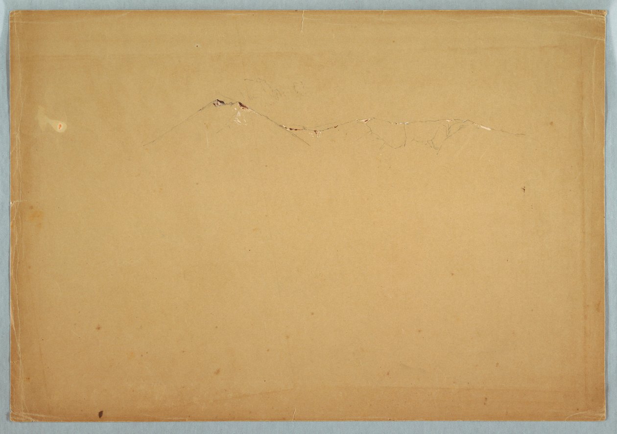Outline of Mount Katahdin, Maine, ca. 1856–60 by Frederic Edwin Church