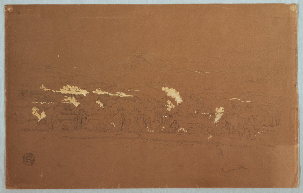 Partial View of Guaranda, Ecuador, June 3, 1857 by Frederic Edwin Church