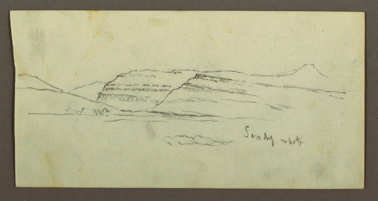 Plain and Mountain Range, possibly 1868 by Frederic Edwin Church