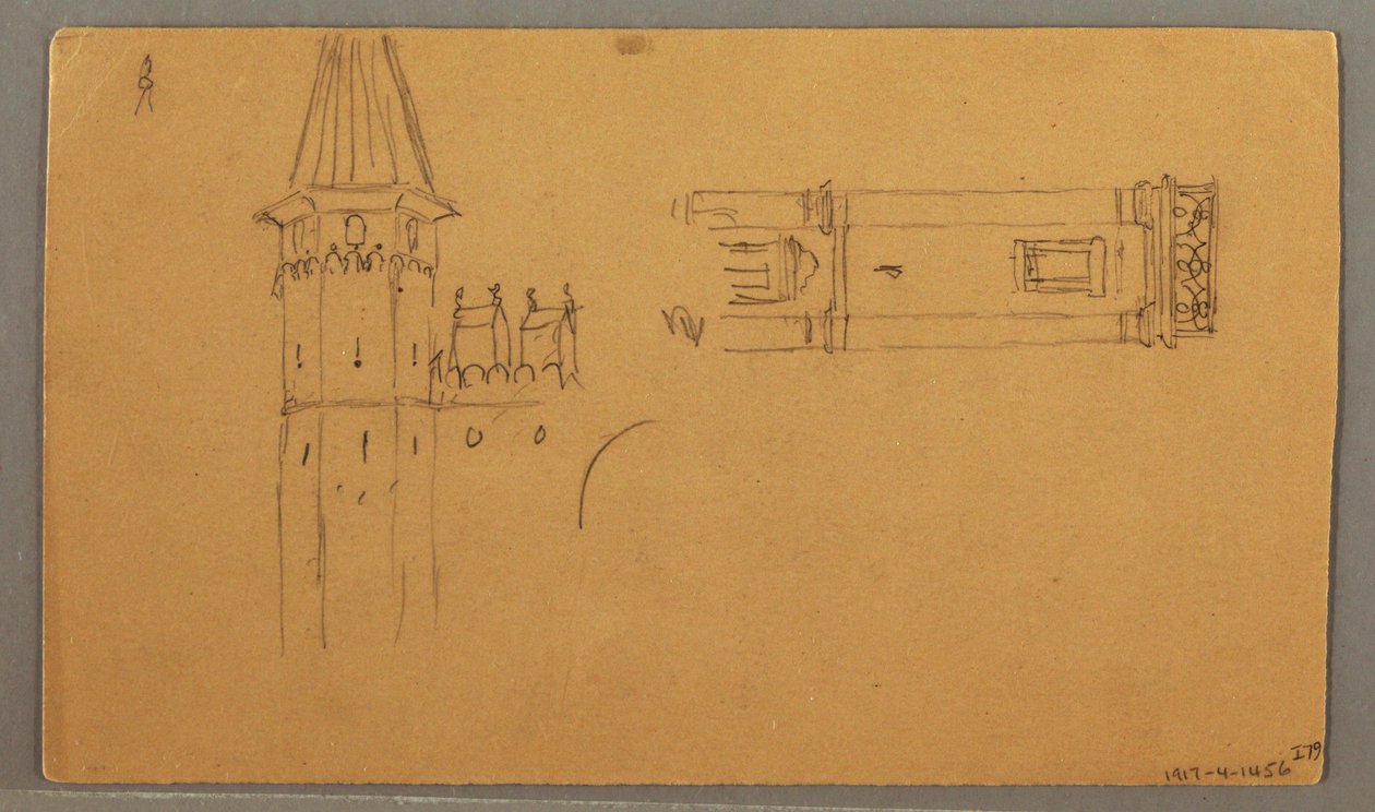 Plains, Architectural Studies, June 4, 1868 by Frederic Edwin Church
