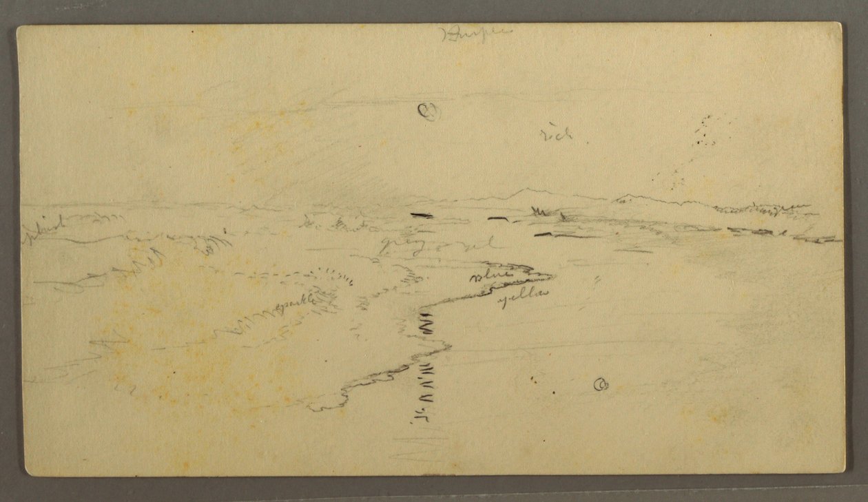 River, Reflected Moon, June 14, 1870 by Frederic Edwin Church