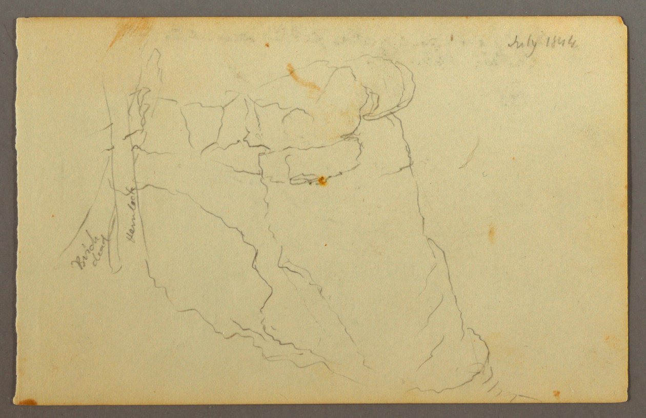 Rocks, 1844 by Frederic Edwin Church