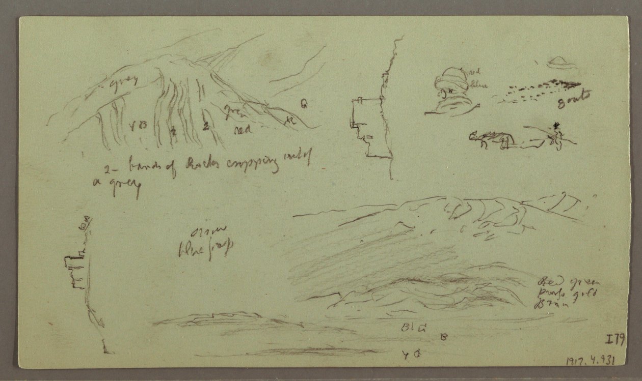 Ruins, Figure Study, April 27, 1868 by Frederic Edwin Church
